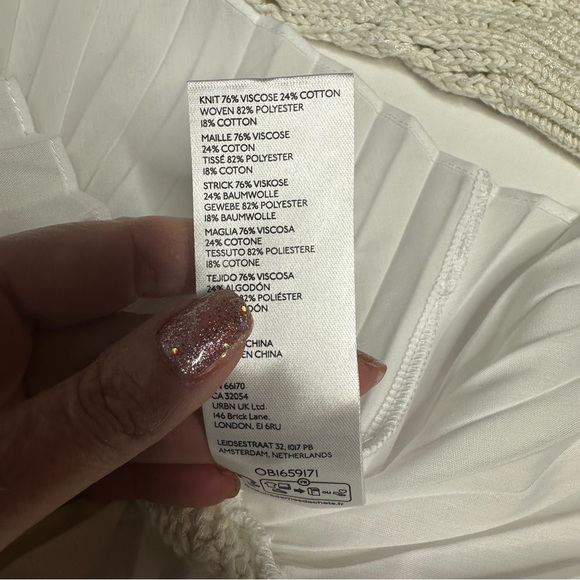 FINAL Last Chance NWT Anthropologie Maeve Layered Pleated Sweater Ivory xs - Picture 15 of 15